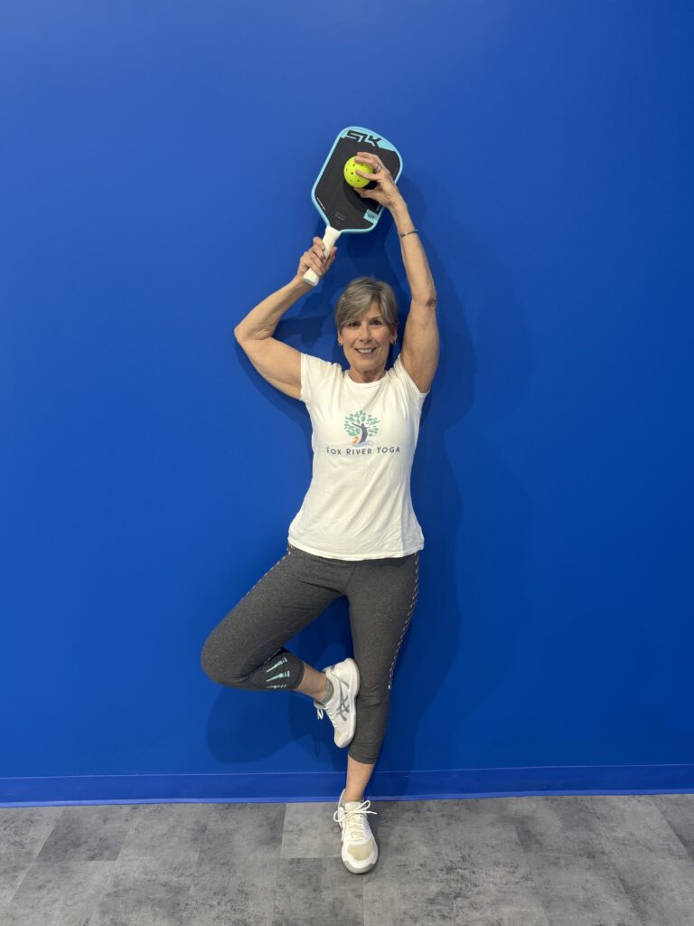 Ellen VonOhlen is a certified yoga instructor and pickleball player